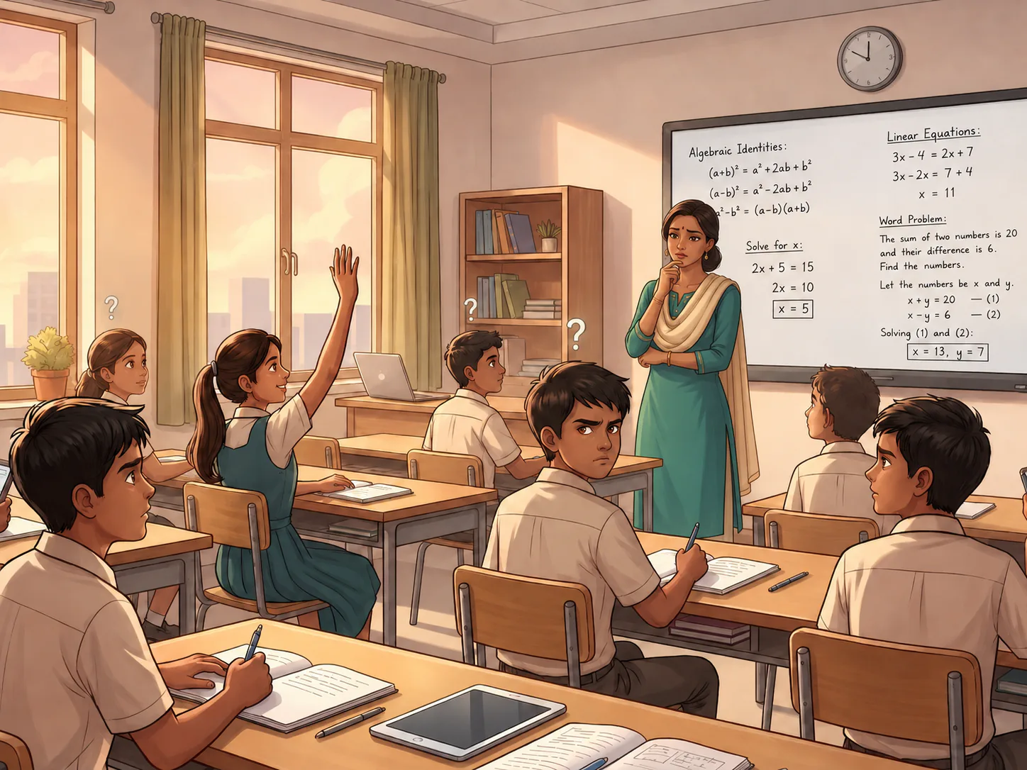 Student wondering how present learning connects with future dreams